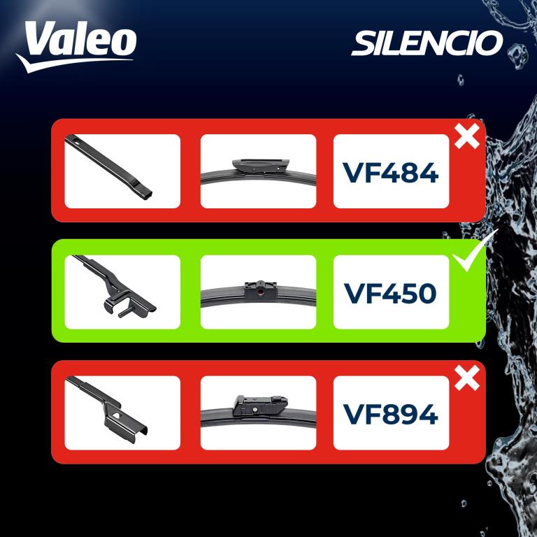 Limpiaparabrisas (Escobillas) VALEO VF450 - ref. 574395