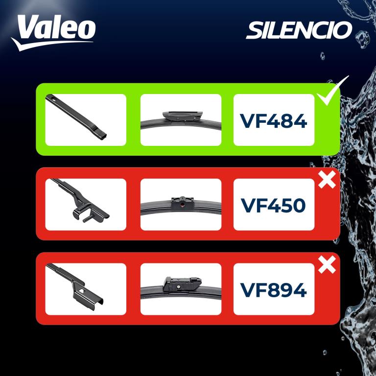 Escova de limpa-vidros VALEO VF484 - ref. 574684