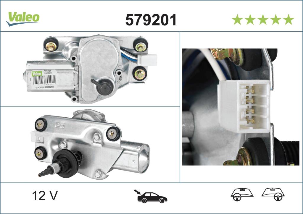 Moteur d'essuie-glace VALEO ref. 579201