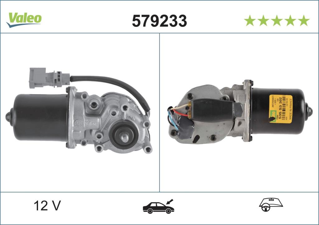 Moteur d'essuie-glace VALEO 579233