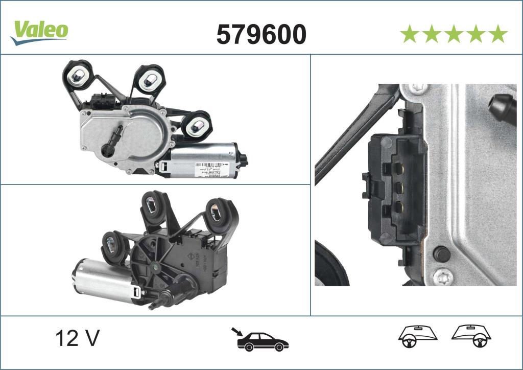Moteur d'essuie-glace VALEO 579600