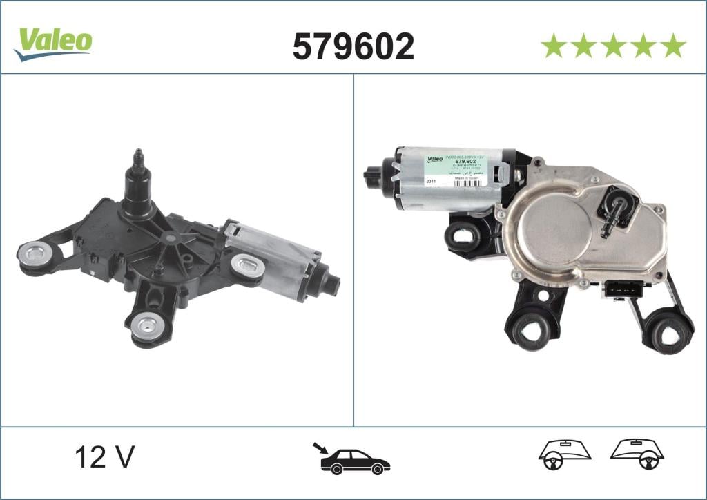 Moteur d'essuie-glace VALEO 579602