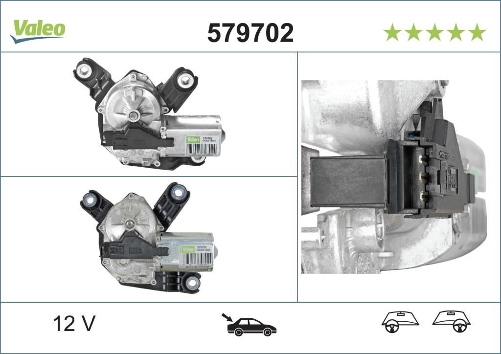 Moteur d'essuie-glace VALEO ref. 579702
