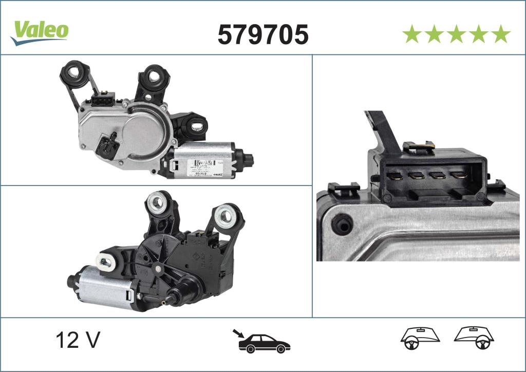 Moteur d'essuie-glace VALEO 579705