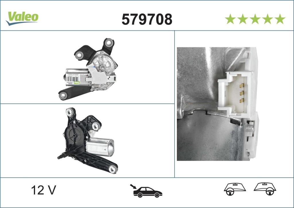 Moteur d'essuie-glace VALEO ref. 579708