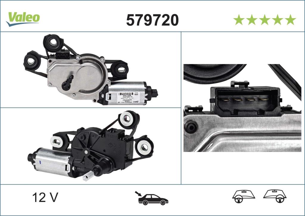 Moteur d'essuie-glace VALEO ref. 579720