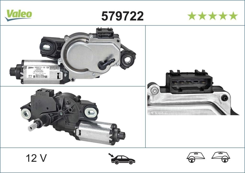 Moteur d'essuie-glace VALEO 579722