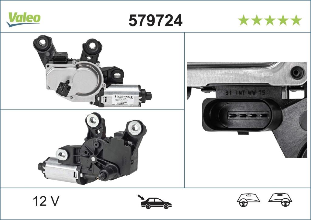 Moteur d'essuie-glace VALEO 579724