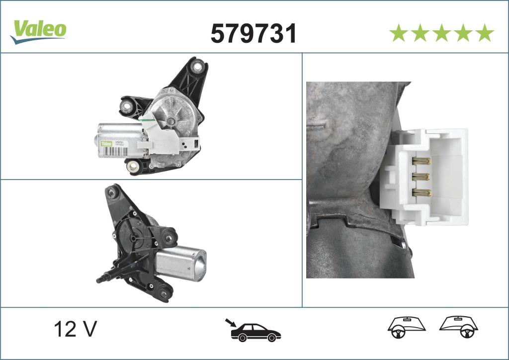 Motor de limpa-vidros VALEO 579731
