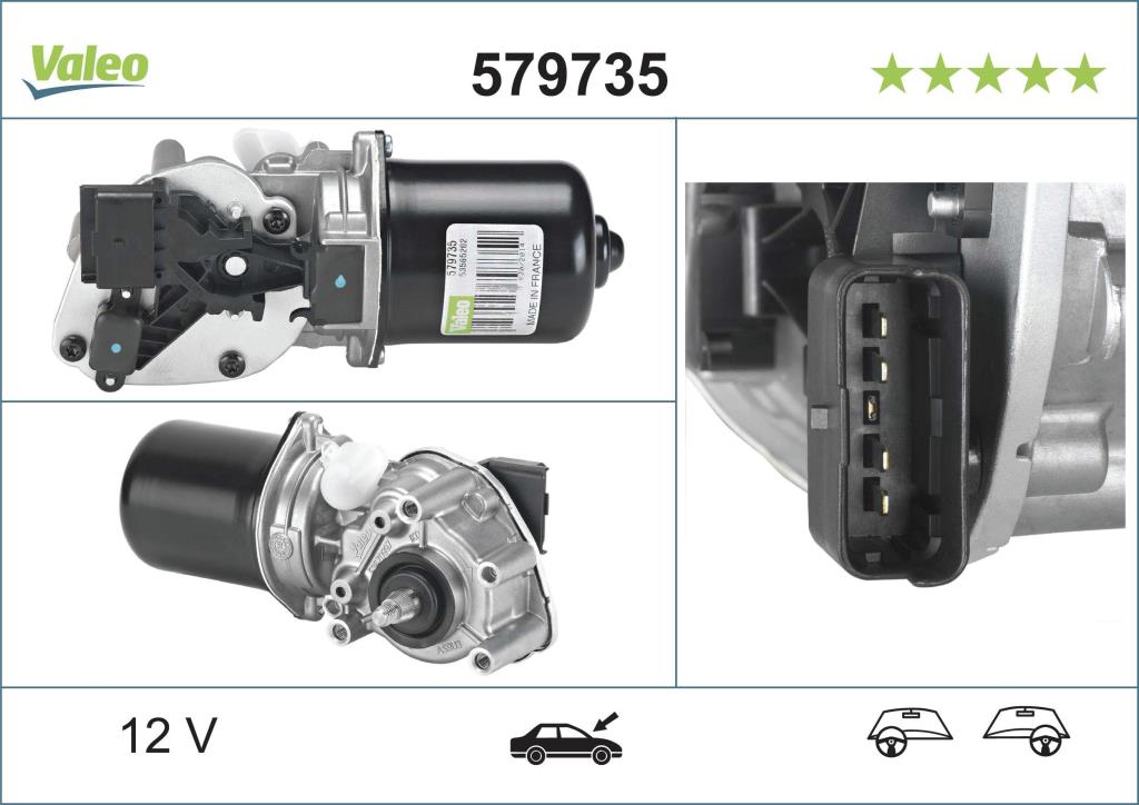 Moteur d'essuie-glace VALEO 579735