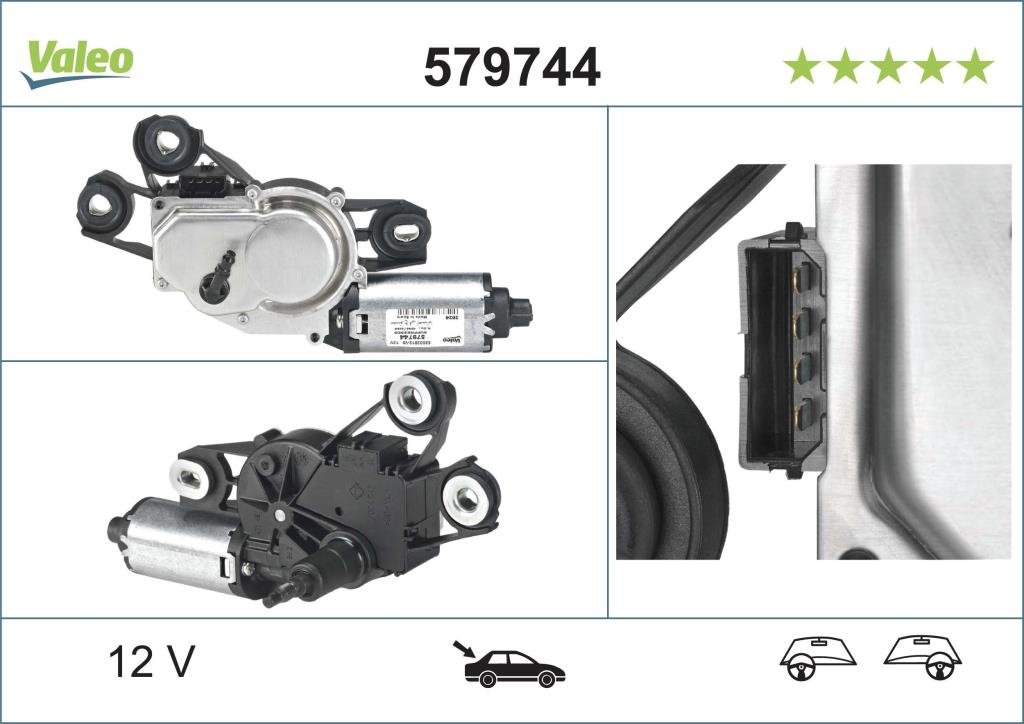 Moteur d'essuie-glace VALEO 579744