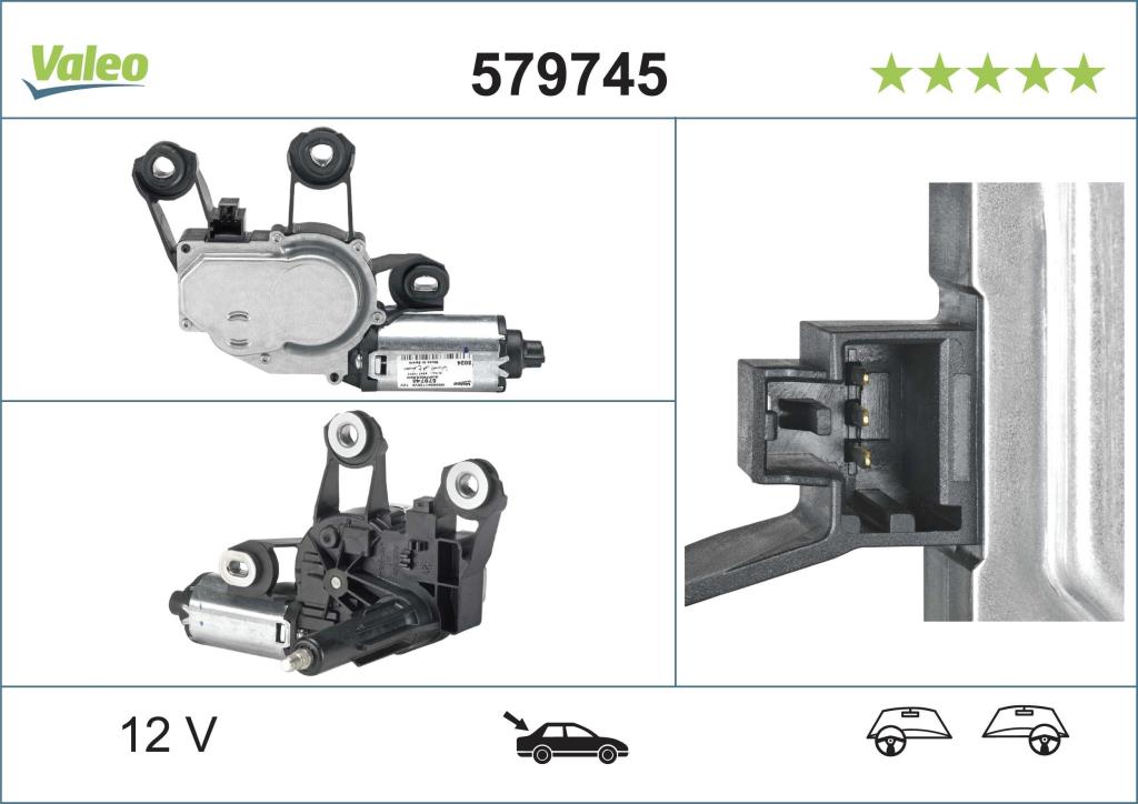Moteur d'essuie-glace VALEO 579745