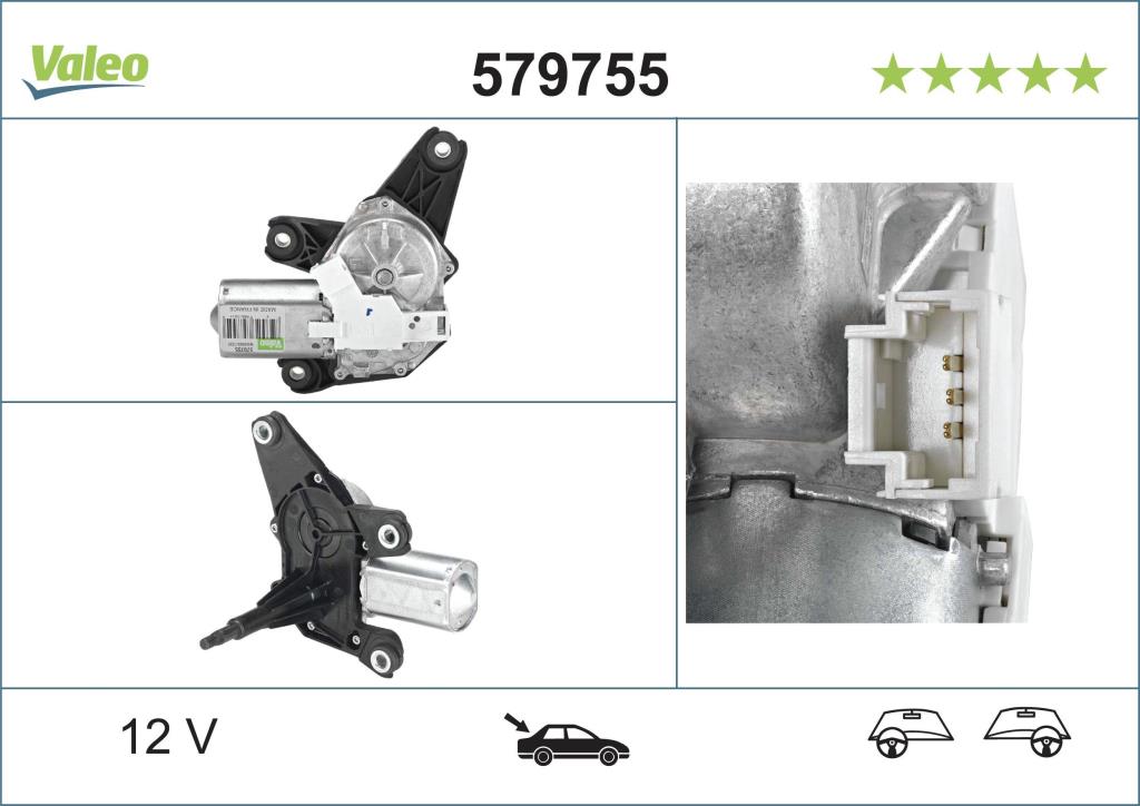 Moteur d'essuie-glace VALEO ref. 579755