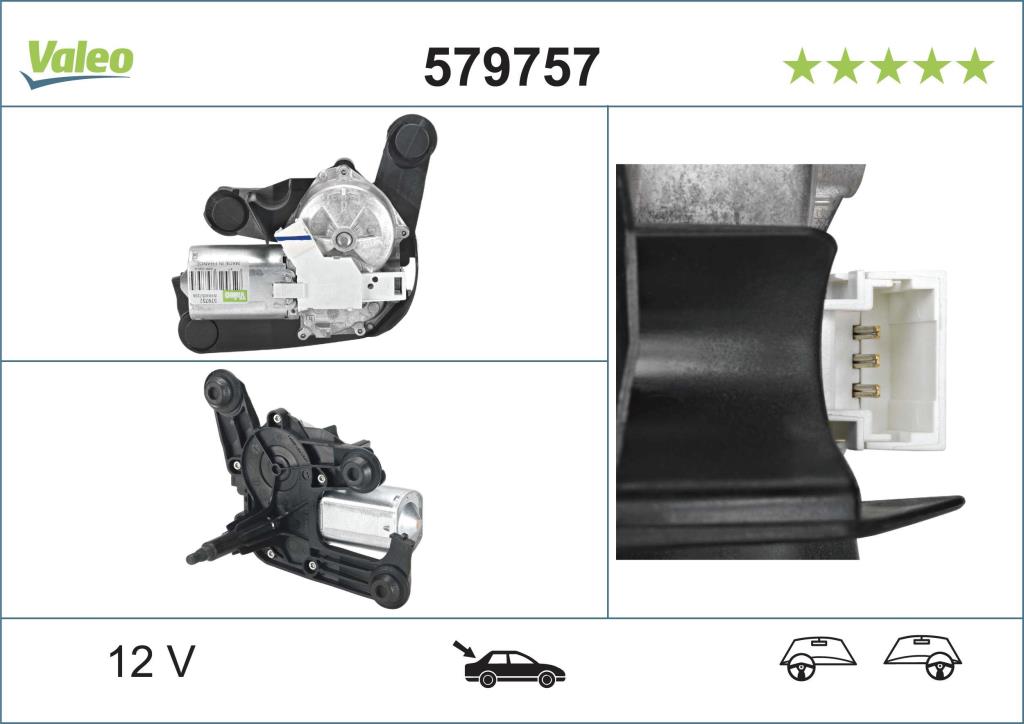 Moteur d'essuie-glace VALEO 579757