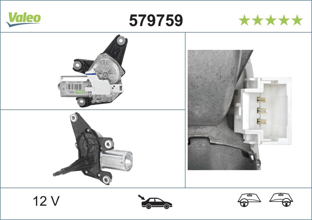 Moteur d'essuie-glace VALEO 579759