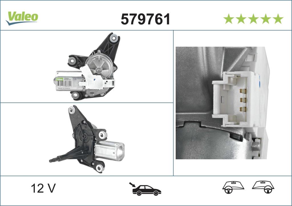 Motor del limpiaparabrisas VALEO 579761