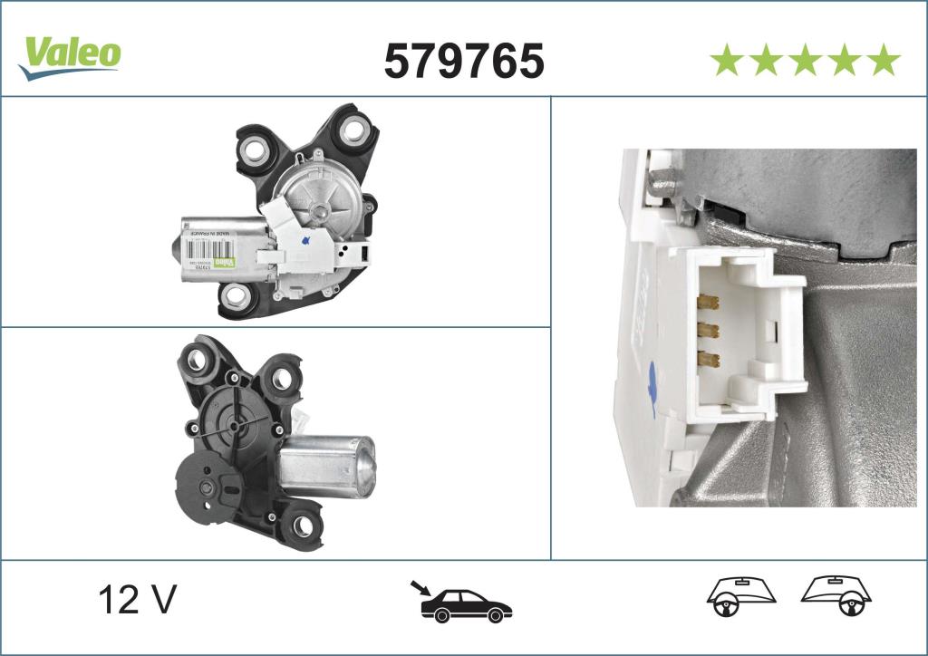 Moteur d'essuie-glace VALEO ref. 579765
