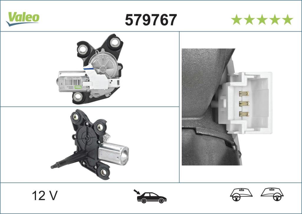 Moteur d'essuie-glace VALEO ref. 579767
