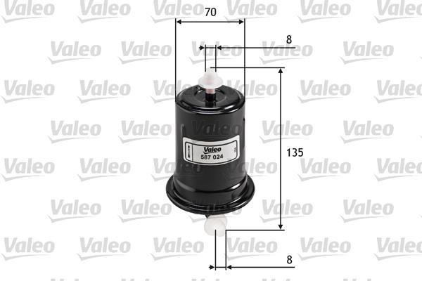 Filtre à carburant (Filtre à gasoil) VALEO ref. 587024