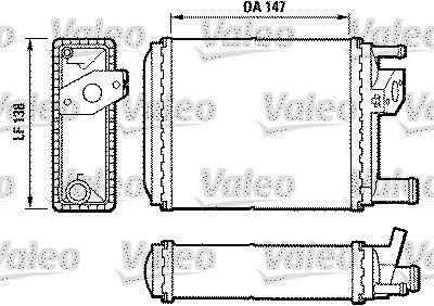 Radiateur de chauffage VALEO 812032