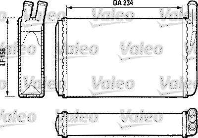 Radiateur de chauffage VALEO ref. 812034