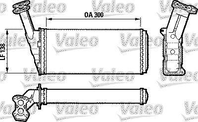 Radiateur de chauffage VALEO 812036
