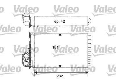Radiateur de chauffage VALEO 812181