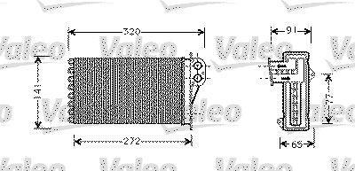 Radiateur de chauffage VALEO ref. 812221