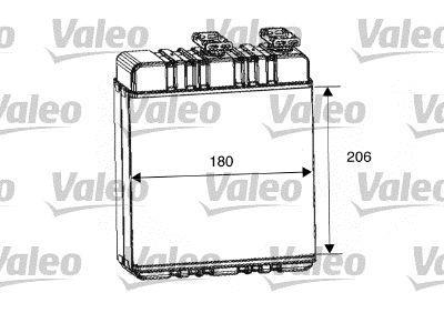 Radiateur de chauffage VALEO ref. 812222