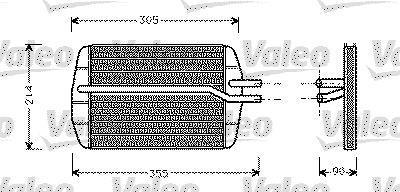 Radiateur de chauffage VALEO ref. 812272
