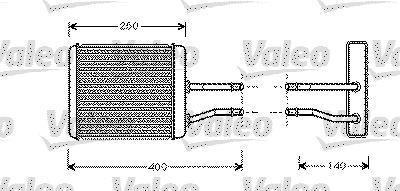 Radiateur de chauffage VALEO 812279