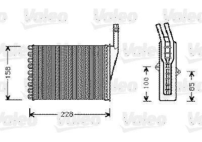 Radiateur de chauffage VALEO ref. 812288