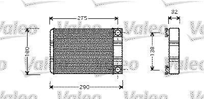 Radiateur de chauffage VALEO ref. 812321