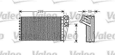 Radiador de calefacción VALEO ref. 812338