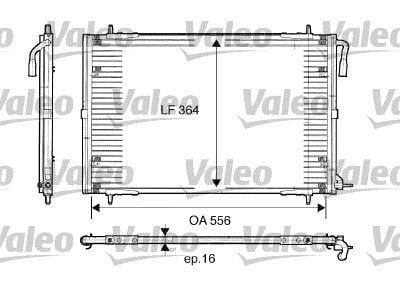 Condenseur, climatisation (Radiateur de climatisation) VALEO 817283