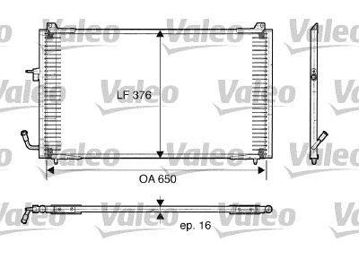 Condenseur, climatisation (Radiateur de climatisation) VALEO 817375