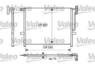 Condensador, aire acondicionado VALEO ref. 817383
