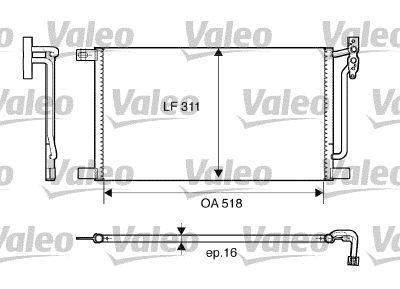Condenseur, climatisation (Radiateur de climatisation) VALEO ref. 817405