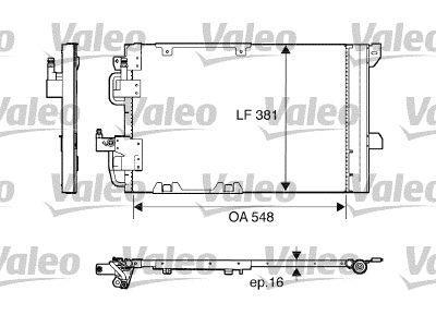Condensador de climatização VALEO ref. 817505