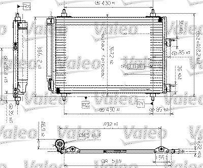 Condenseur, climatisation (Radiateur de climatisation) VALEO ref. 817524