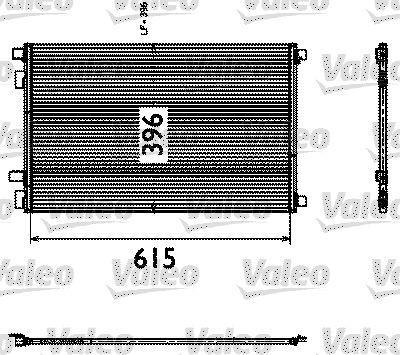 Condenseur, climatisation (Radiateur de climatisation) VALEO ref. 817608