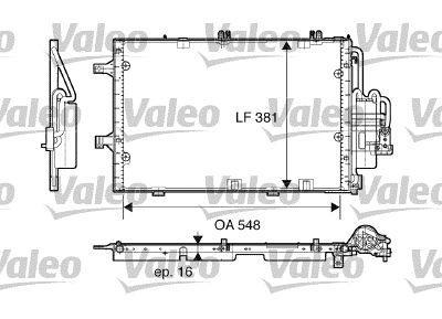 Condenseur, climatisation (Radiateur de climatisation) VALEO ref. 817609