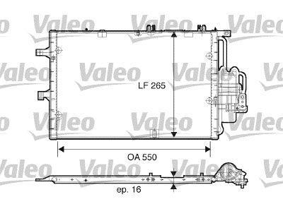 Condenseur, climatisation (Radiateur de climatisation) VALEO ref. 817610