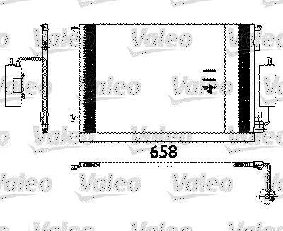 Condenseur, climatisation (Radiateur de climatisation) VALEO ref. 817648