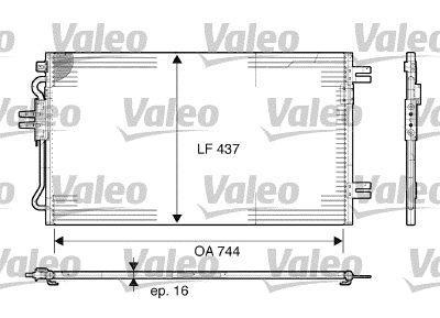Condensador, aire acondicionado VALEO ref. 817739