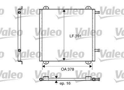 Condenseur, climatisation (Radiateur de climatisation) VALEO 817799