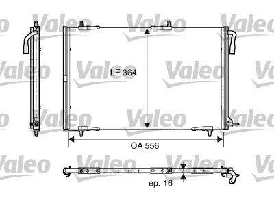 Condenseur, climatisation (Radiateur de climatisation) VALEO 818001