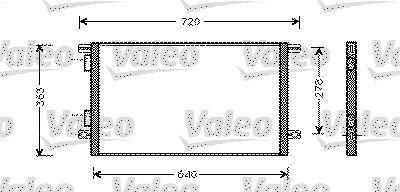 Condenseur, climatisation (Radiateur de climatisation) VALEO ref. 818008