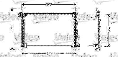 Condenseur, climatisation (Radiateur de climatisation) VALEO 818019