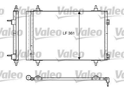 Condenseur, climatisation (Radiateur de climatisation) VALEO ref. 818171